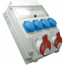 Βιομηχανικός Πίνακας με 2 Πρίζες 5x16A 400V & 4 Πρίζες Σούκο 16A 230V IP54 ROS 11/x-23/S